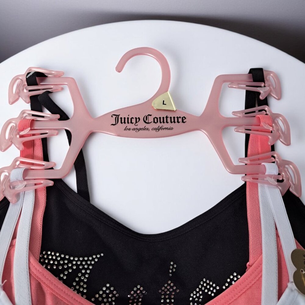Juicy Couture Large 3-Pack Removable Pad Padded Bras NWT - Picture 6 of 9